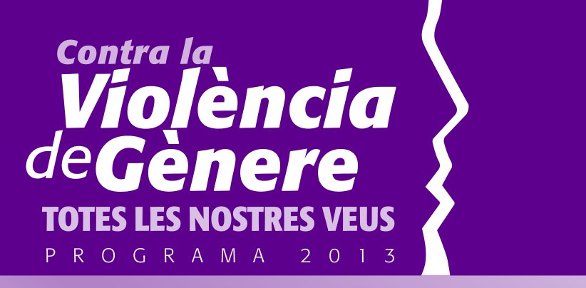 Programa d’actes contra la Violència de gènere 2013